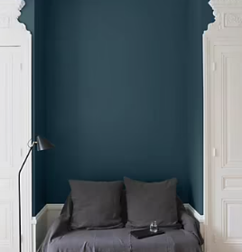 Peinture multisupport murs, plafonds et boiseries Velours de peinture bleu d'auvergne Libéron 0,5L