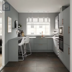 Peinture de rénovation GoodHome multi-supports satin gris Delaware 2L