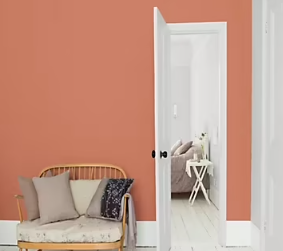 Peinture murs et boiseries Color Resist Dulux Valentine satin cuivre rose 2,5L