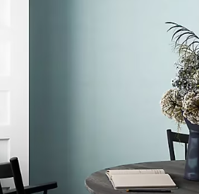 Peinture intérieure couleur murs, boiseries et radiateurs GoodHome satin lourmarin bleu 2.5L