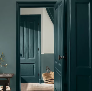 Laque Valénite Dulux Valentine Acrylique mat velouté vert emeraude 2L