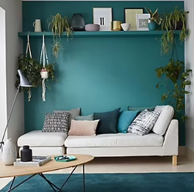 Peinture Crème De Couleur Dulux Valentine mat acapulco 2,5L