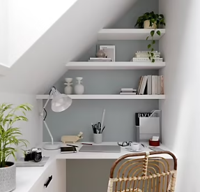 Peinture intérieure couleur murs, boiseries et radiateurs GoodHome mat brooklyn gris 2.5L