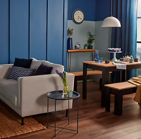 Peinture intérieure couleur murs, boiseries et radiateurs GoodHome mat lourmarin bleu 750ml