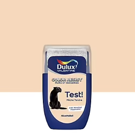 Testeur de peinture Color Resist murs et boiseries Dulux Valentine mat pêche tendre 30ml