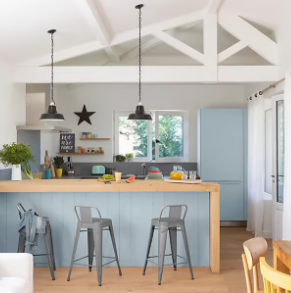 Peinture de rénovation multi-supports V33 Easy Reno bleu feutré satin 750ml