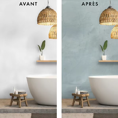 Enduit décoratif Maison Déco Tadelakt bleu aigue marine 5L