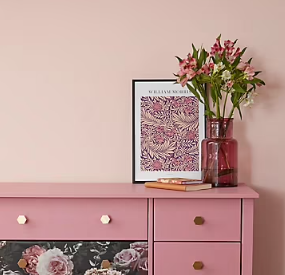 Peinture intérieure couleur murs, boiseries et radiateurs GoodHome mat isumi rose 2.5L