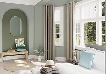 Peinture intérieure couleur murs, boiseries et radiateurs GoodHome mat carlow vert 2.5L