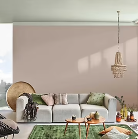 Peinture intérieure couleur Crème De Couleur Dulux Valentine mat beige lin intense 2.5L