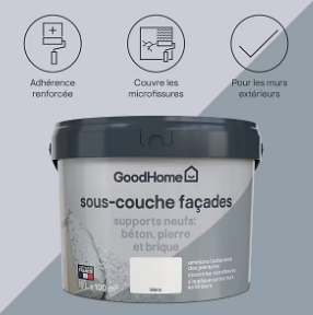 Sous-couche façade GoodHome blanc 10L