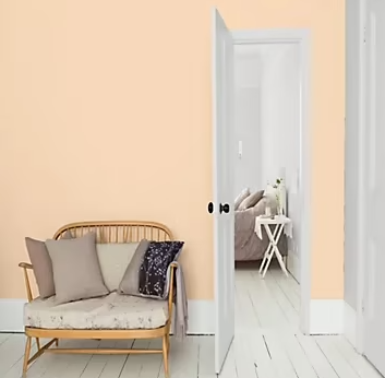 Peinture murs et boiseries Color Resist Dulux Valentine satin pêche tendre 2,5L