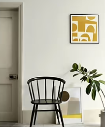 Peinture Valentine murs et boiseries Dulux Valentine effet craie beige murmure d'été 1L