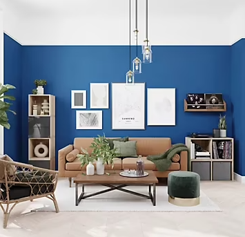 Peinture couleur 2 en 1 velours GoodHome lapis lazuli 2,5L