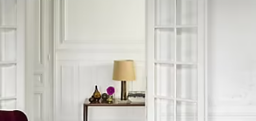 Peinture Crème De Couleur Dulux Valentine satin blanc 2,5L