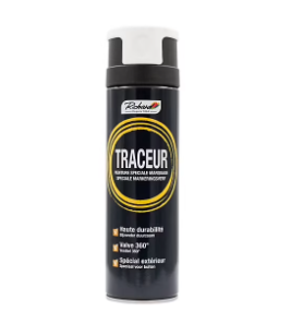 Peinture aérosol traceur spéciale marquage Richard blanc 500ml