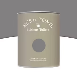 Peinture murs et boiseries Tollens Mise en teinte flanelle mat velours 1L