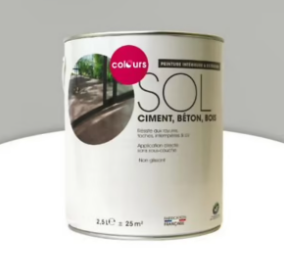 Peinture sol intérieur/extérieur Colours gris métal satin 2,5L