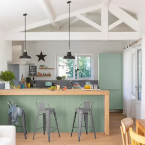 Peinture de rénovation multi-supports V33 Easy Reno vert d'eau satin 750ml