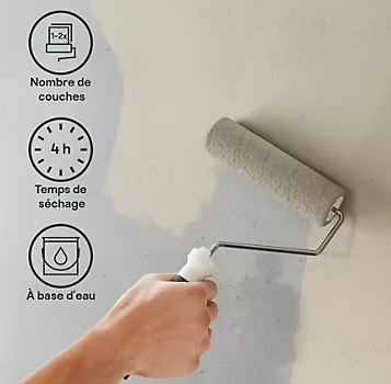 Peinture couleur 2 en 1 velours GoodHome travertin 2,5L