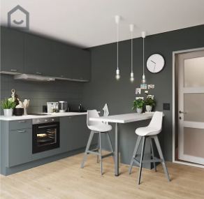 Peinture de rénovation GoodHome multi-supports mat gris Princeton 750ml