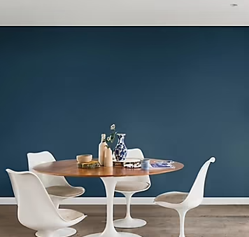 Peinture Crème De Couleur Dulux Valentine satin bleu paon 2,5L + 20% gratuit