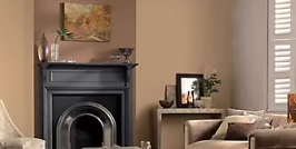 Peinture Crème De Couleur Dulux Valentine satin marron glacé 2,5L