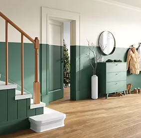Peinture intérieure couleur murs, boiseries et radiateurs GoodHome satin ballina vert 750ml