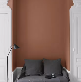 Peinture multisupport murs, plafonds et boiseries Velours de peinture orange roux du goupil Libéron 0,5L
