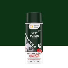 Peinture aérosol Relook tout extrême Maison Deco vert jardin satin RAL6005 400ml