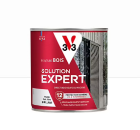 Peinture extérieure bois Solution expert blanc brillant V33 500ml