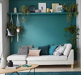 Peinture Crème De Couleur Dulux Valentine satin acapulco2,5L