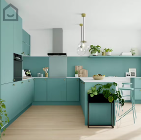 Peinture de rénovation GoodHome multi-supports satin vert Milltown 750ml