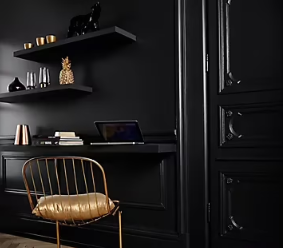 Peinture murs et boiseries GoodHome noir Liberty satin 0,75L