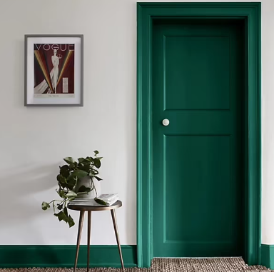 Laque acrylique Valénite Dulux Valentine vert basque satin 0,125L