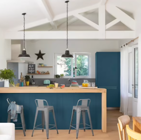 Peinture de rénovation multi-supports V33 Easy Reno bleu turquin satin 2L