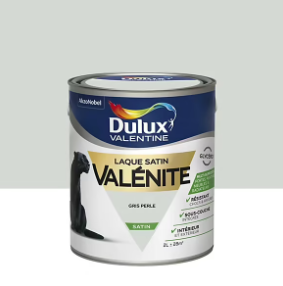 Laque boiseries et métal Valénite Dulux Valentine satin gris perle 2L