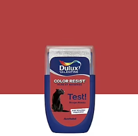 Testeur de peinture Color Resist murs et boiseries Dulux Valentine mat rouge absolu 30ml