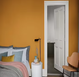 Peinture intérieure couleur Si Simple ! Dulux Valentine satin jaune le moutarde 2.5L