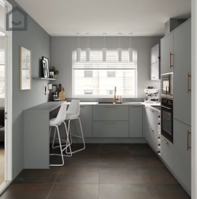 Peinture de rénovation GoodHome multi-supports brillant gris Delaware 2L