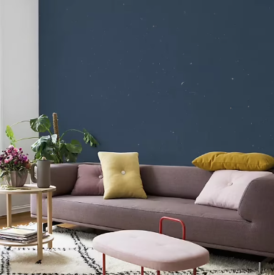 Peinture pailletée murs, plafonds et boiseries Moonlight Maison Déco minuit 2L