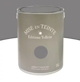 Peinture murs et boiseries Tollens Mise en teinte flanelle mat velours 3L
