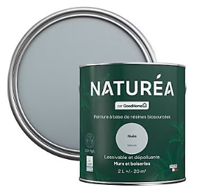 Peinture murs et boiseries Naturéa par GoodHome nuée velours 2L