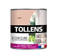 Peinture murs et plafonds Biorigine Tollens velours crème dune 50ml