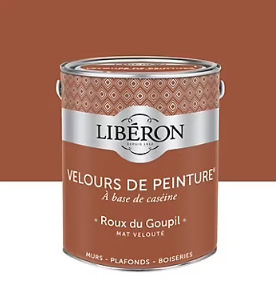 Peinture multisupport murs, plafonds et boiseries Velours de peinture orange roux du goupil Libéron 2,5L