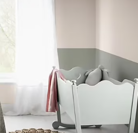 Peinture couleur murs, boiseries et radiateurs Crème de couleur Dulux Valentine rose bohème satin 1,25L