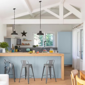 Peinture de rénovation multi-supports V33 Easy Reno bleu feutré satin 2L