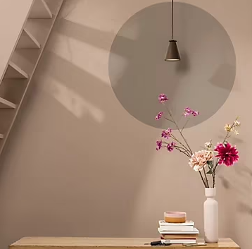 Peinture Crème De Couleur Dulux Valentine satin rose des sables 2,5L