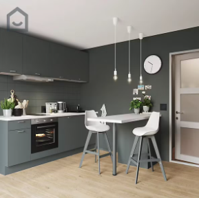 Peinture de rénovation GoodHome multi-supports mat gris Princeton 2L