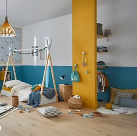 Peinture résistante murs, boiseries et métal GoodHome jaune Chueca mat 0,75L